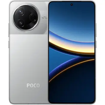 Celular Xiaomi Poco F7 Pro 5G, 12/512GB, Argjendtë