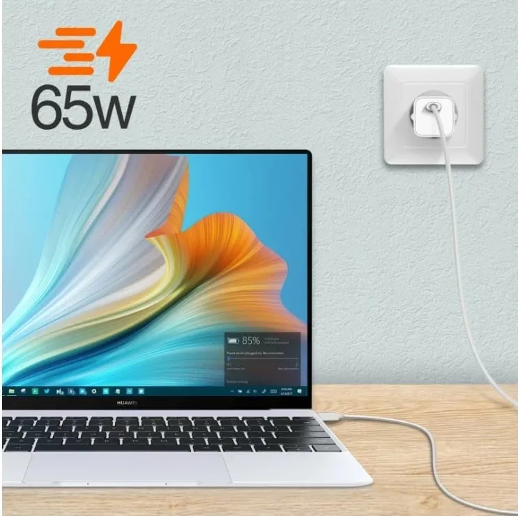 Karikues Xiaomi Mi Charge Type-C Fast Charge 65W, i bardhë - 4