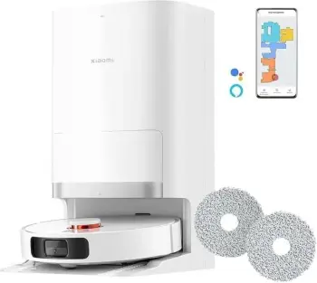 Robot pastrues Xiaomi Robot Vacuum X20 Plus, thithje e fuqishme, pastrim me leckë, i bardhë