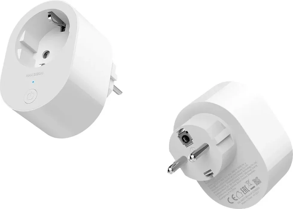 Prizë smart Xiaomi Mi Smart Plug 2, WiFi, kontroll nga telefoni, e bardhë - 1
