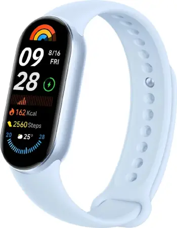 Byzylyk inteligjent Xiaomi Smart Band 9, ekran me ngjyra, Bluetooth, blu Ice