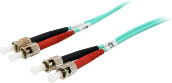 Kabllo Equip, Patchcord me fije optike, ST->ST, OM3, 5m, e kaltër