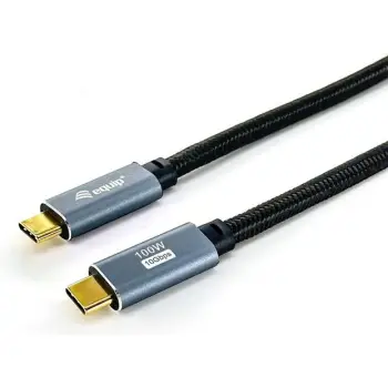 Kabllo USB-C Equip 3.2, 3m, 100W, 10Gbps, e zezë