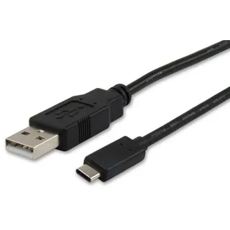 Kabllo USB Equip, USB-A -USB-C, 1m, e zezë - 1