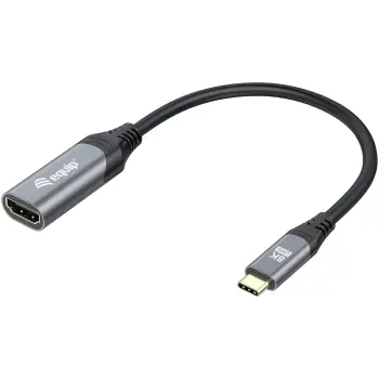 Adapter USB-C në HDMI 2.1 Equip, 8K/30Hz, 0.15m, zi/gri