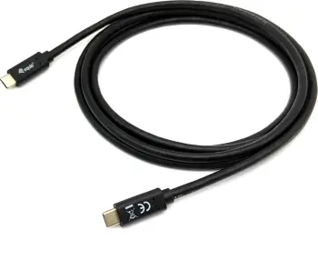 Kabllo USB C në USB C equip 128347, 2m, PD 60W, 5Gbps, e zezë