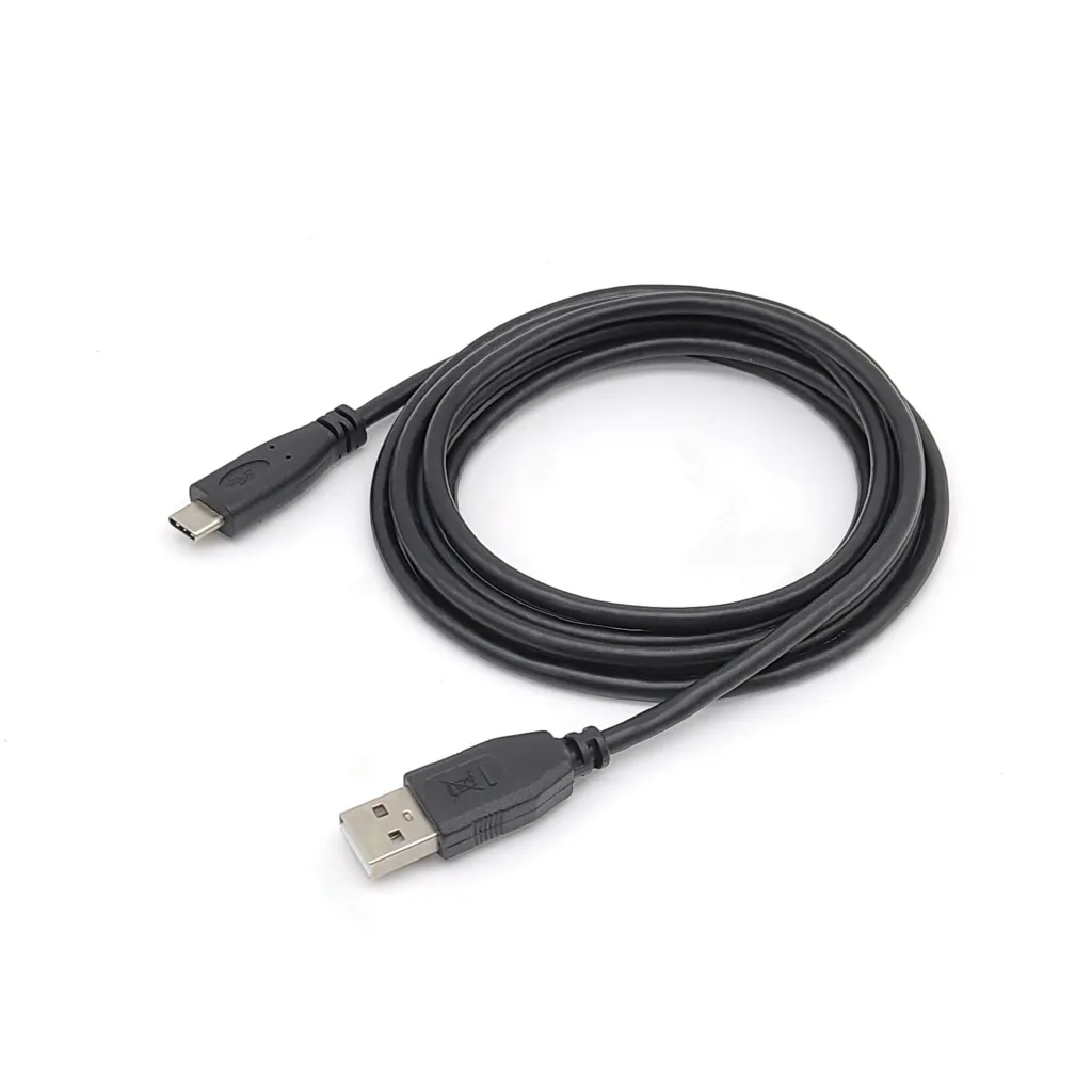 Kabllo Equip USB-A 2.0 & C St/St 2.00m 3A 480Mbps / e zezë - 1