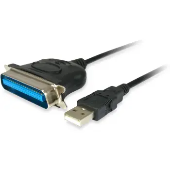 Kabëll adapter USB në paralel Equip, USB A në Centronics 36, i zi, 175mm