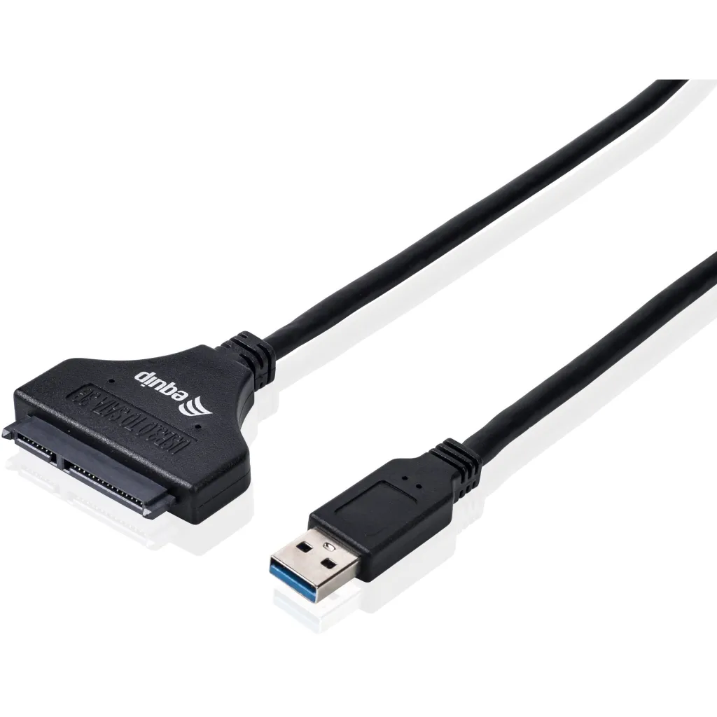Adapter USB 3.0 në SATA Equip, 0.5m, e zezë - 1