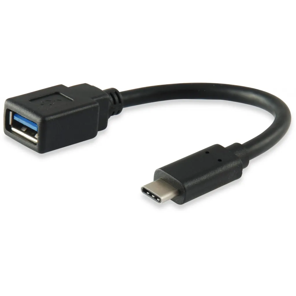 Adapter USB 3.0 Type C në Type A Equip 0.15m, i zi - 1