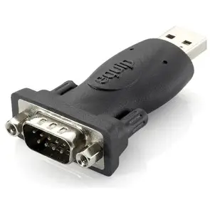 Kabllo USB Equip USB-A në RS232 DB9 (St/St) – Zezë