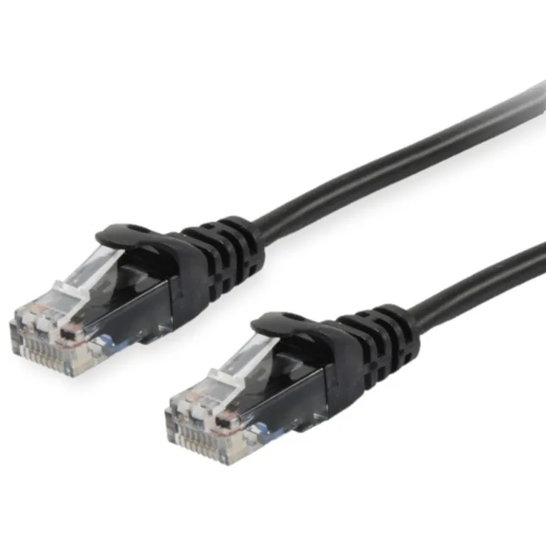 Kabllo për rrjet Equip Patch Cable Cat6A U/UTP / 2xRJ45 / 1.50m / LSZH / Polybeutel – Zezë - 1