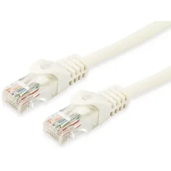 Kabllo për Rrjet Equip Patch Cat6A U/UTP RJ45 në RJ45 / 0.25m / e rrumbullakët / LSZH / Polybag – Bardhë