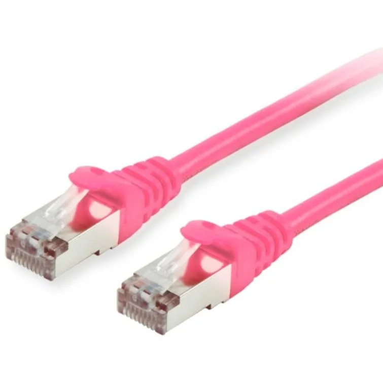 Kabllo për Rrjet Equip Patch Cable Cat6 S/FTP / 2xRJ45 / 10.00m / Rozë / LSZH – Polybag - 1