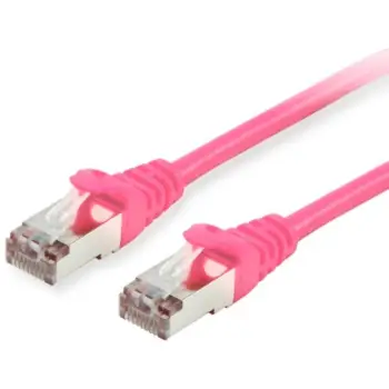 Kabllo për Rrjet Equip Patch Cable Cat6 S/FTP / 2xRJ45 / 1.00m / Rozë / LSZH – Polybag