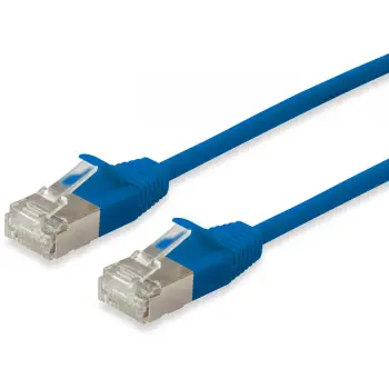 Kabllo rrjeti EQUIP Patchkabel Cat6A F/FTP 2xRJ45 2.00m slim blu