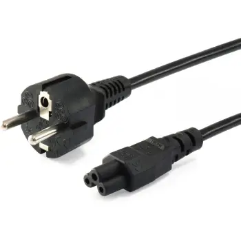 Kabllo rryme Equip 112151, 3m, plug F, C5 coupler, e zezë