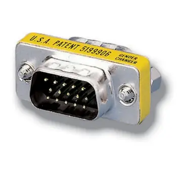 Adapter VGA Equip HD15, Mashkull në Mashkull, Argjendtë