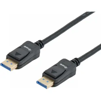 Kabllo DisplayPort 2.1 Equip, 1.0m, 16K/60Hz, 40Gbps, e zezë