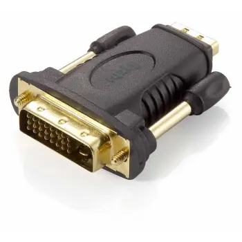 Përshtatës Adapter AV Techly HDMI - DVI-D, i zi
