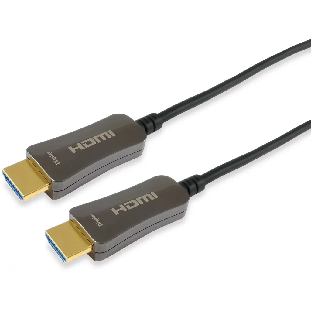Kabllo HDMI 2.0 Active Optical Equip, 30m, e zezë - 1