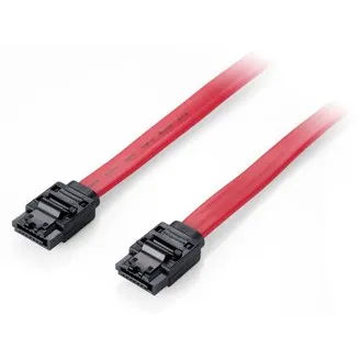 Kabllo SATA III Equip 1m, mashkull/mashkull, e kuqe - 1
