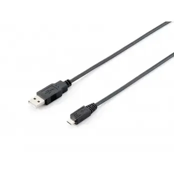 Kabllo USB / USB-A 2.0 / Equip / A–micro B / 1.8m / 480Mbps – Zezë