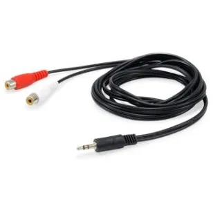 Kabllo Audio – Equip 3.5mm në 2x RCA M/F / 2.50m - 1