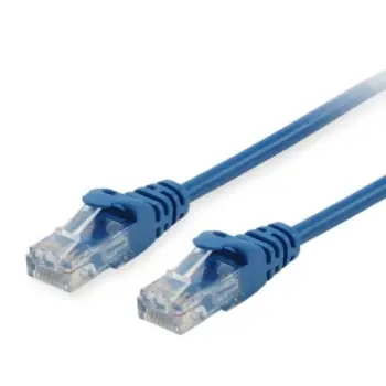 Kabllo rrjeti EQUIP Cat6 U/UTP 0.15m, RJ-45, blu