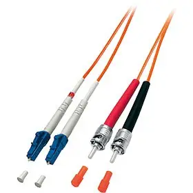 Kabllo optike Equip LC/ST 50/125μm 10m, portokalli