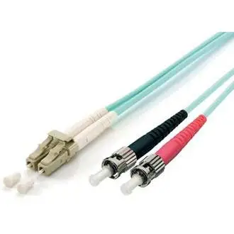 Kabllo për Rrjet Equip LWL Patch Cable LC–ST / 1.00m / Multimode Duplex OM3 / Blu – Polybag