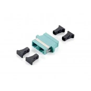 Fibër optike kupler Equip SC, OM3 Multi-mode Duplex, SC, Turquoise - 1