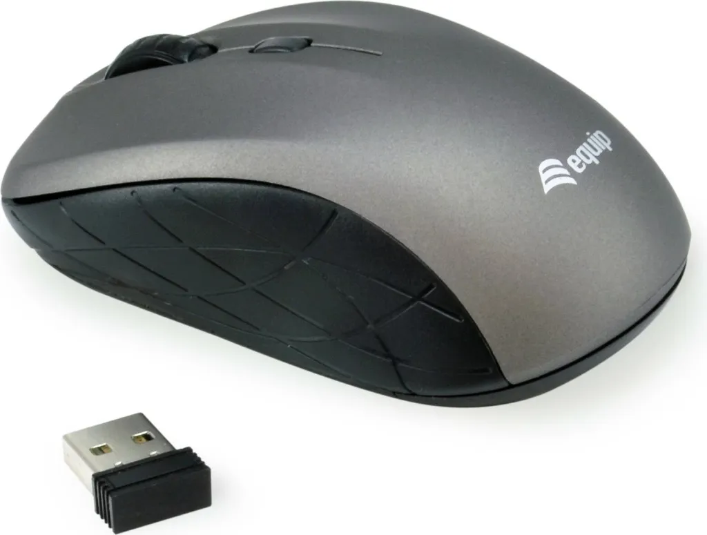 Maus wireless Equip Mini, optik, 1600 DPI, gri - 4