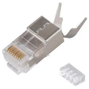 Steker rrjeti EQUIP Cat.8 RJ45, set 50 copë, i mbrojtur, gri