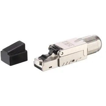 Prizë rrjeti RJ45 Cat 8.1 Equip, komplet 5 copë, pa vegla, ngjyrë e zezë/inox