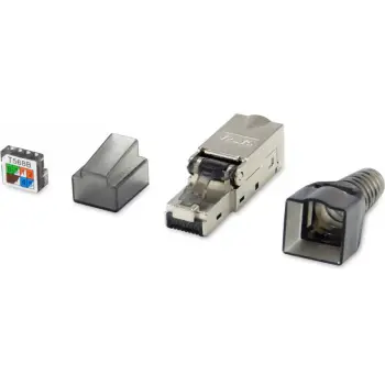 Konektor rrjeti RJ-45 Equip 121171, Cat6a, tool-less, 5 copë, ngjyrë nikel