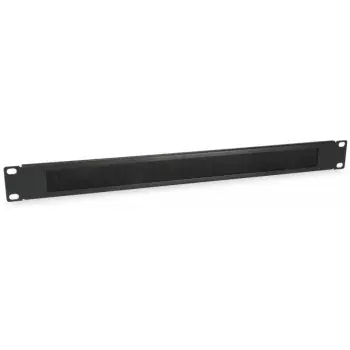 Aksesorë Rack / 19″ Cable Entry Panel / 1U / Brush Insert – Zezë