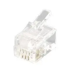 Plug telefonik EQUIP RJ11 4P4C transparent
