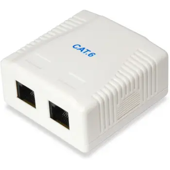 Prizë rrjeti EQUIP Cat6 2xRJ45, e bardhë