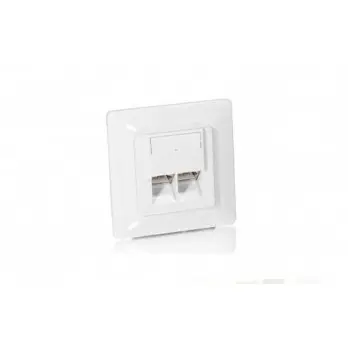 Panel modular EQUIP Cat.5e, 2 porta RJ-45, i bardhë