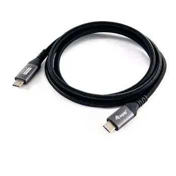 Kabëll USB-C Equip 128381, USB4 Gen 3x2, 1.2m, 40Gbps, 240W, e zezë