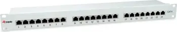 Patch panel Equip 24-port Cat6, metal, rack 1U, gri