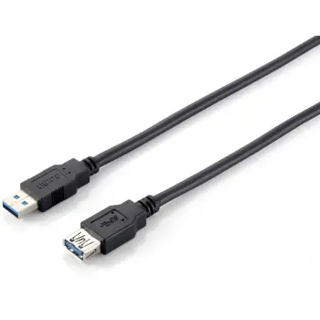 Kabllo USB 3.0 zgjatje Equip 3m, Type A mashkull/femër, e zezë