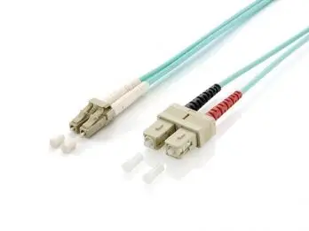 Kabllo optike patch Equip LC/SC, OM3, 15m, ngjyrë turkeze