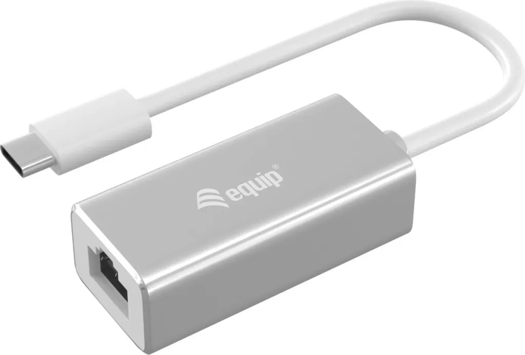 Adapter USB Type-C në RJ45 Gigabit, Equip, 1000 Mbit/s, argjendtë - 1