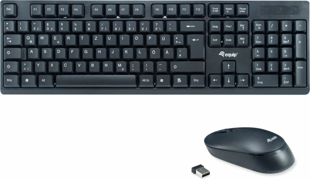Set tastierë dhe maus wireless, zezë JW-6800. JEQANG - 1
