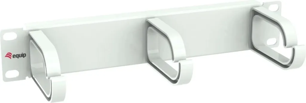 Panel menaxhimi kabllosh Equip 10" 1U, 3 unaza plastike, gri e çelët - 1