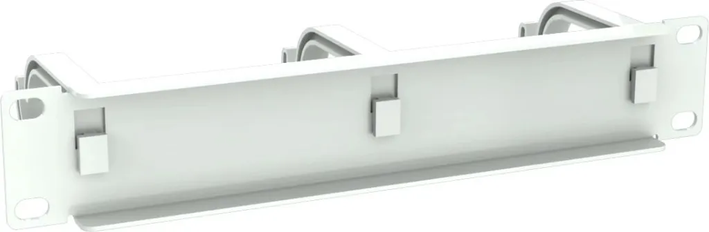Panel menaxhimi kabllosh Equip 10" 1U, 3 unaza plastike, gri e çelët - 4