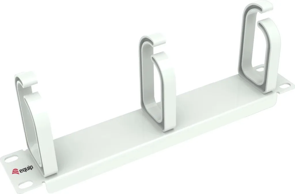 Panel menaxhimi kabllosh Equip 10" 1U, 3 unaza plastike, gri e çelët - 5