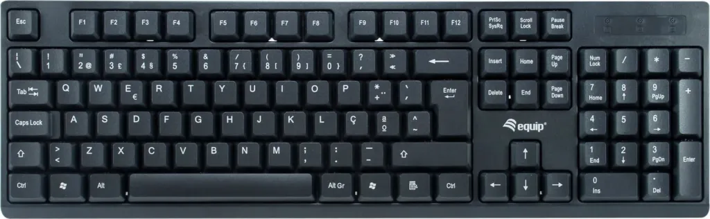 Set tastierë e maus pa tela Equip 245222, QWERTY, full-size, RF Wireless, e zezë - 2
